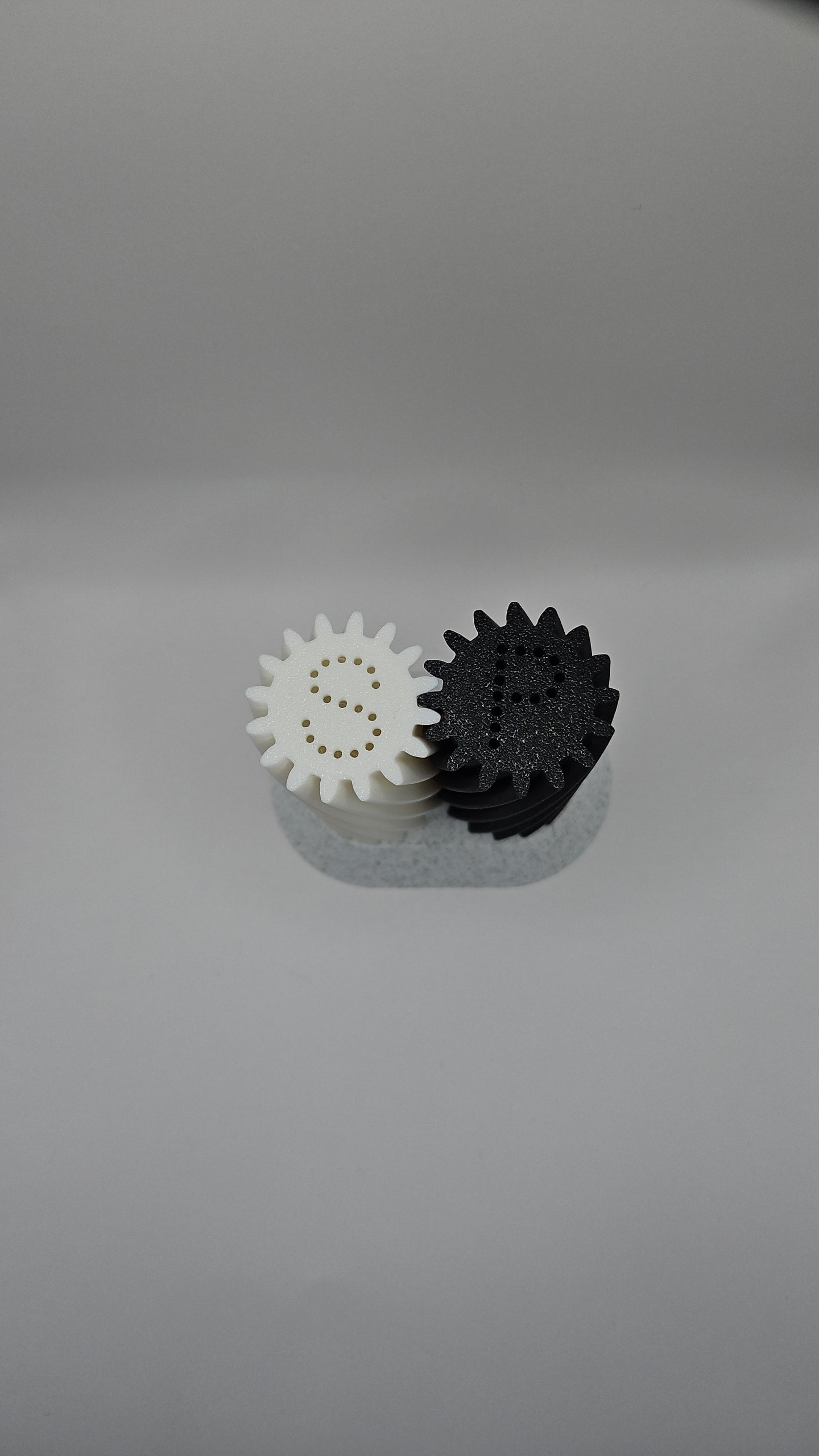 3D-printet salt- og peppersett Spiral Duo med fidget effekt